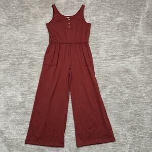 Elegant Burgundy Jumpsuit